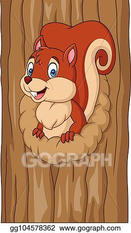 Detail Squirrel In Tree Clipart Nomer 13