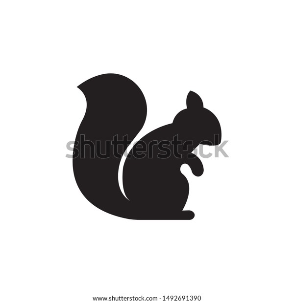 Detail Squirrel Silhouette Vector Nomer 28