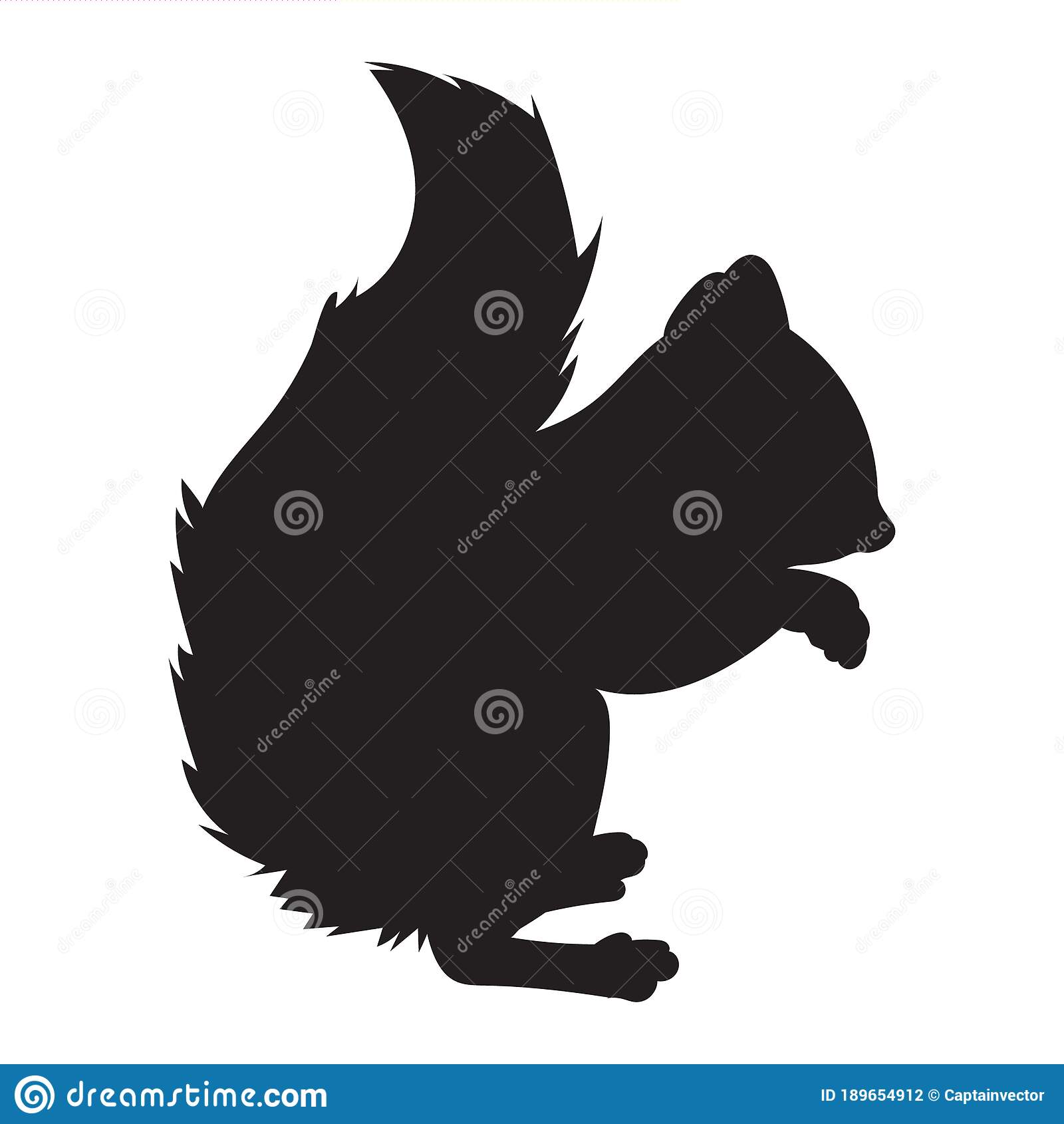 Detail Squirrel Silhouette Vector Nomer 32