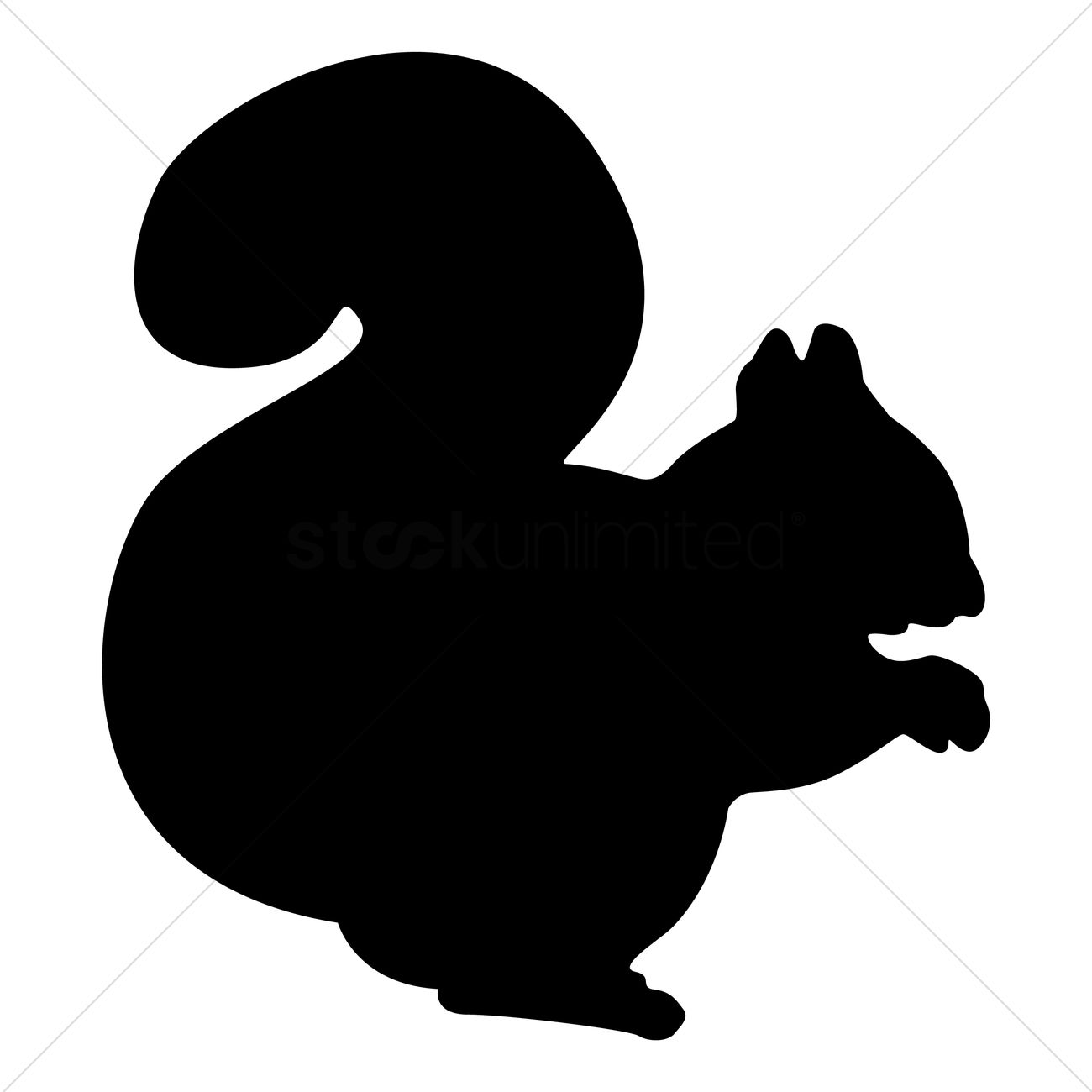 Detail Squirrel Silhouette Vector Nomer 5