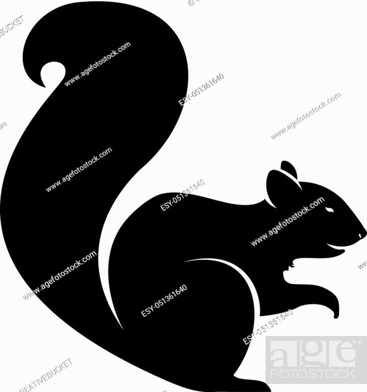 Detail Squirrel Silhouette Vector Nomer 45