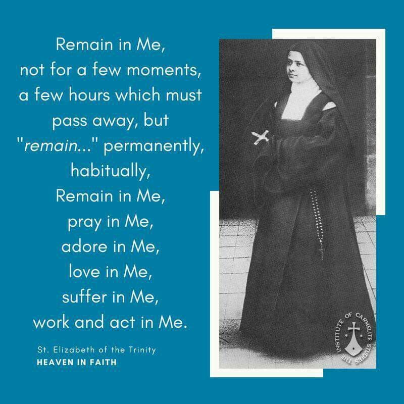 Detail St Elizabeth Of The Trinity Quotes Nomer 2