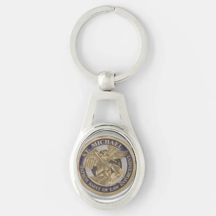 Detail St Michael Police Keychain Nomer 32