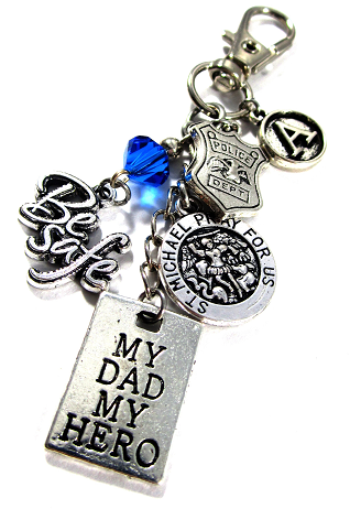 Detail St Michael Police Keychain Nomer 38