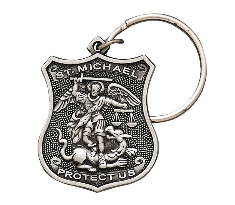 Detail St Michael Police Keychain Nomer 6