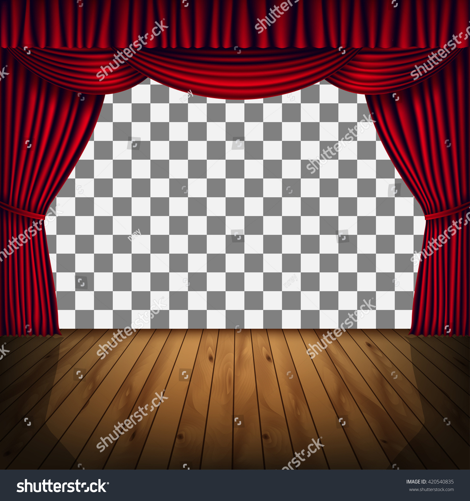 Detail Stage Curtains Transparent Background Nomer 43