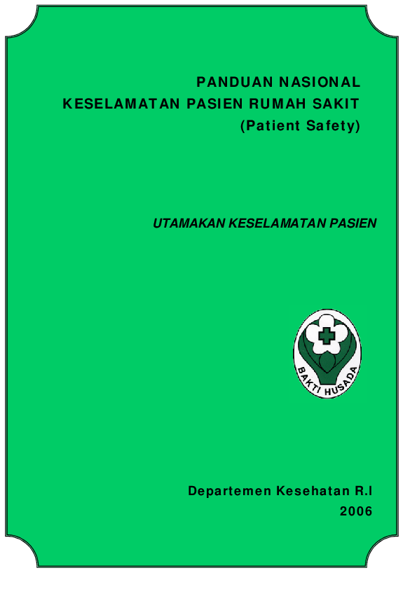 Detail Standar Keselamatan Pasien Rumah Sakit Nomer 43