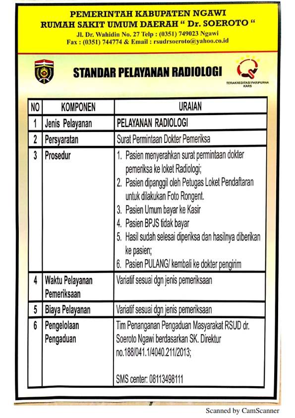 Standar Pelayanan Rumah Sakit - KibrisPDR