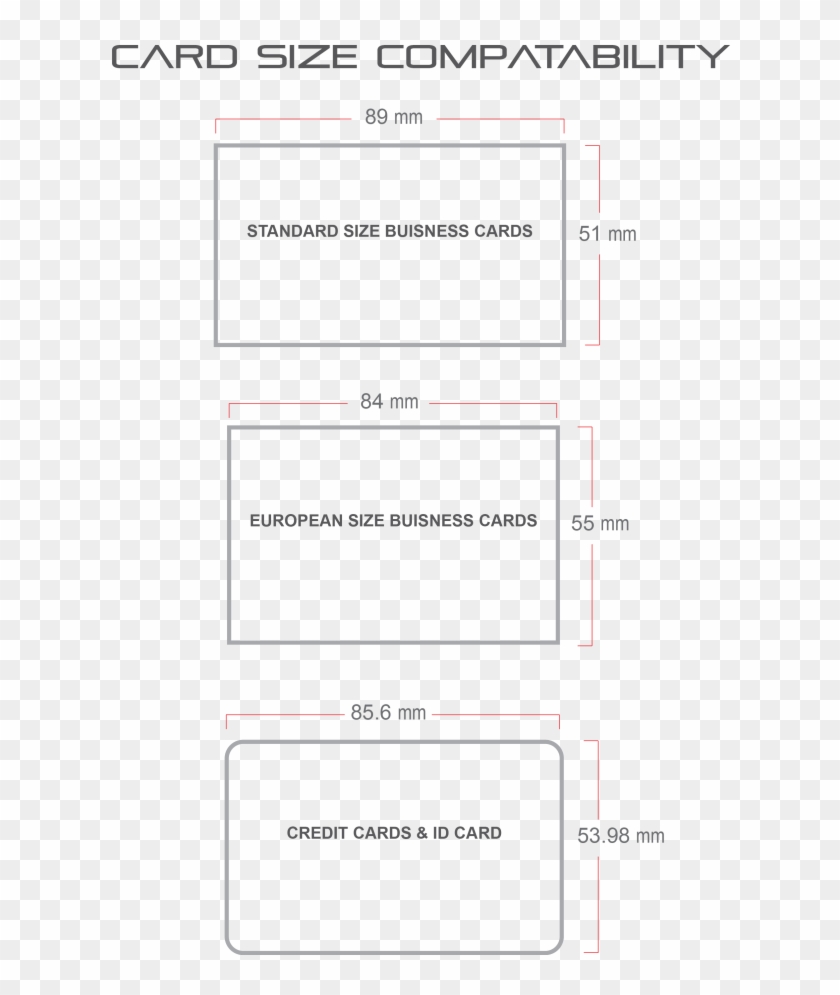 Detail Standard Size Of Credit Card Nomer 33