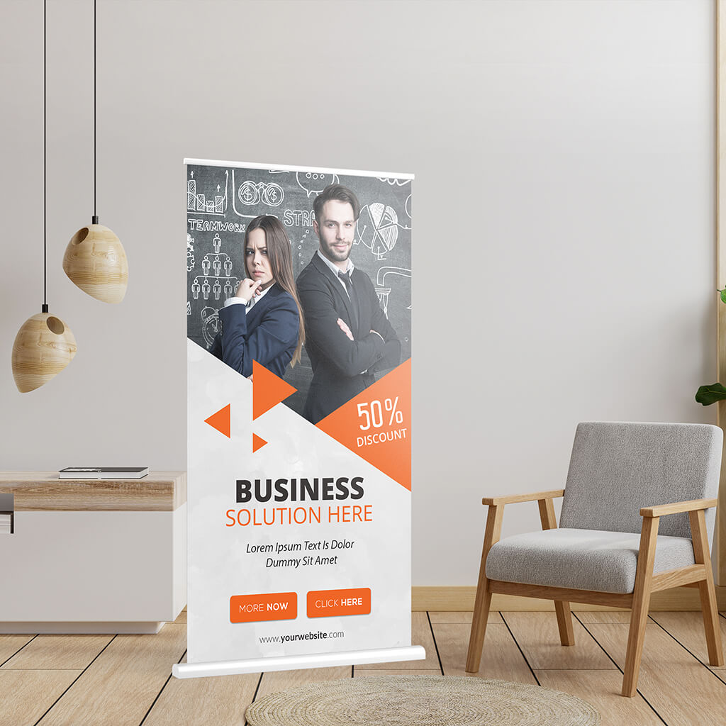 Detail Standing Banner Template Psd Free Nomer 18