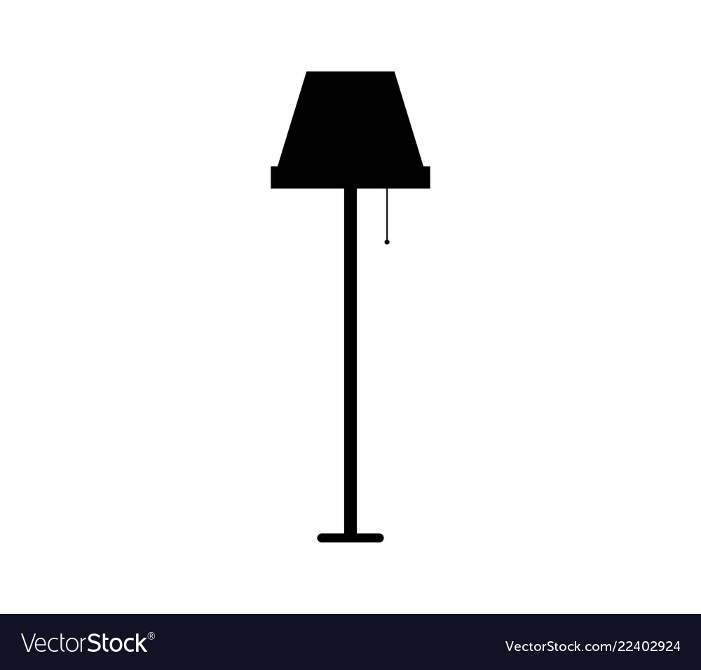 Detail Standing Lamp Vector Nomer 17