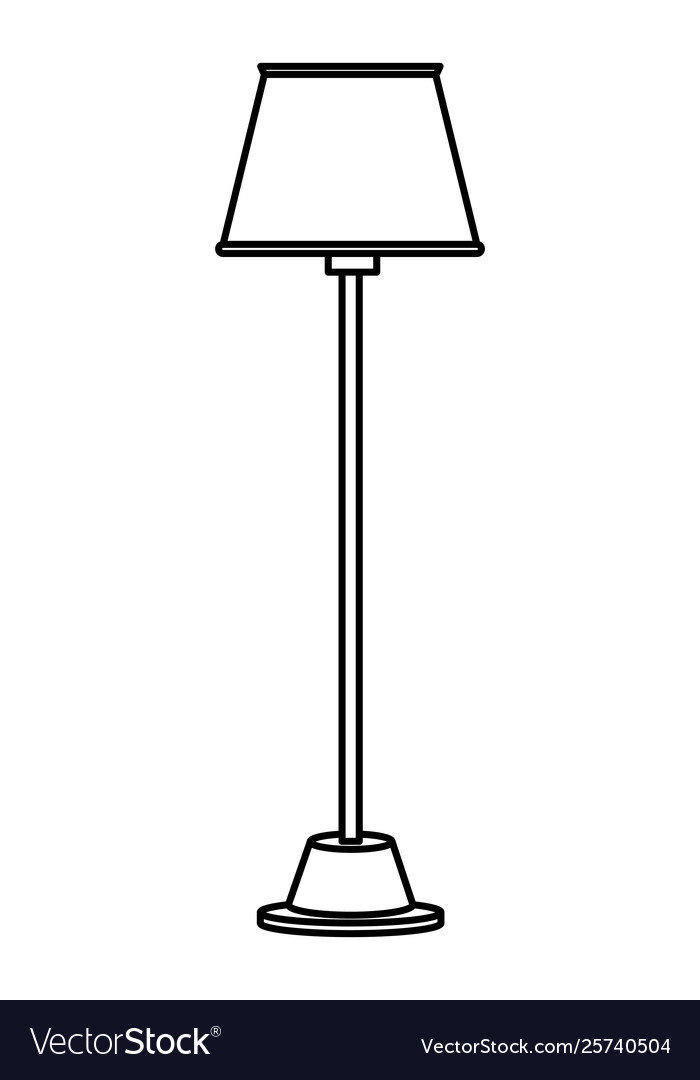 Detail Standing Lamp Vector Nomer 22