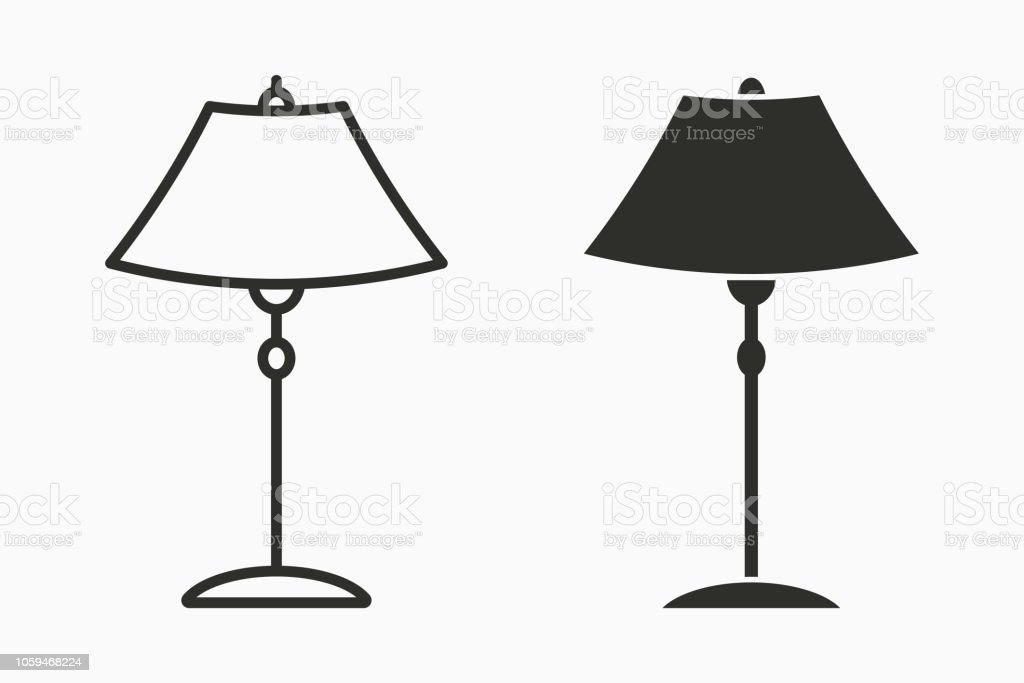 Detail Standing Lamp Vector Nomer 25