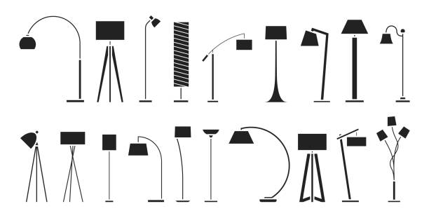 Detail Standing Lamp Vector Nomer 26