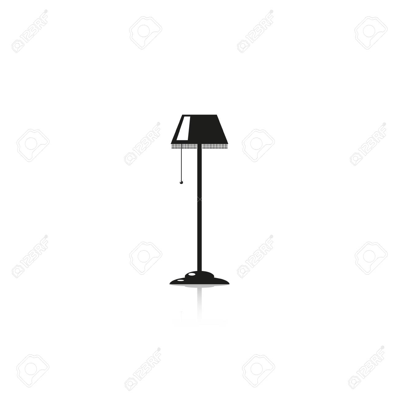 Detail Standing Lamp Vector Nomer 27