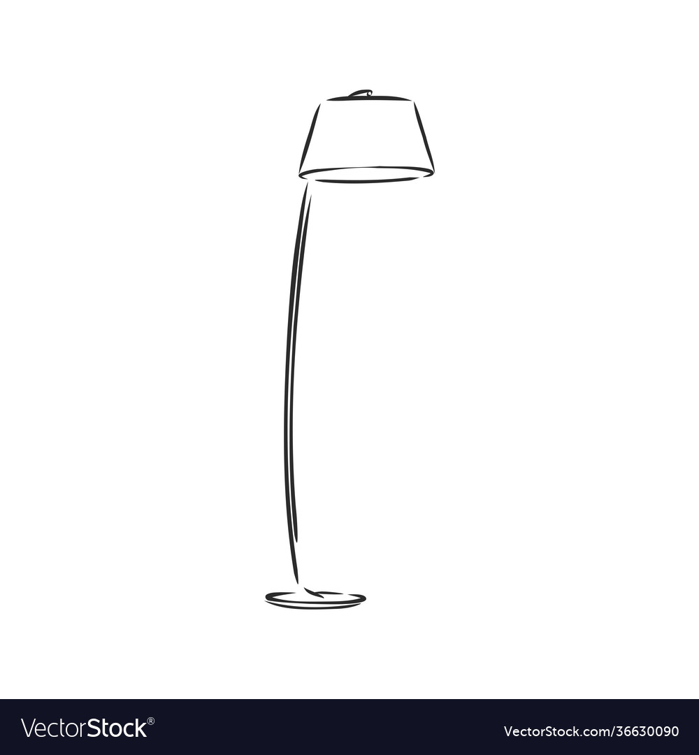 Detail Standing Lamp Vector Nomer 32
