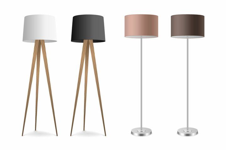 Detail Standing Lamp Vector Nomer 35