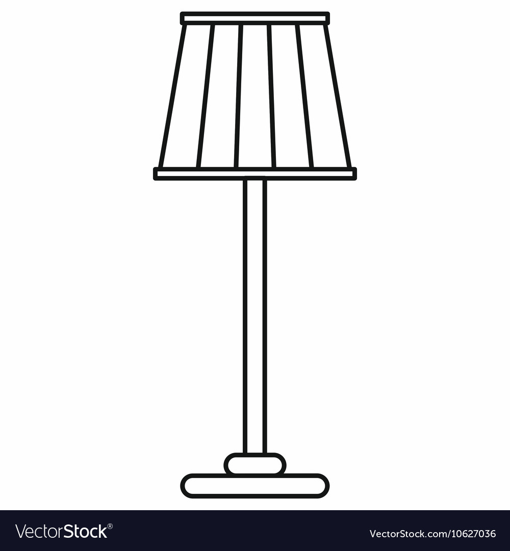 Detail Standing Lamp Vector Nomer 38