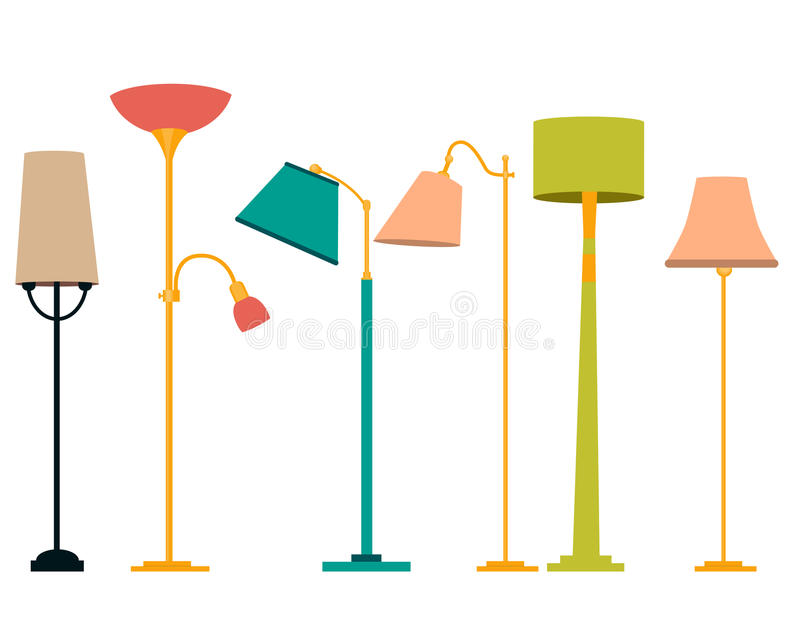 Detail Standing Lamp Vector Nomer 45