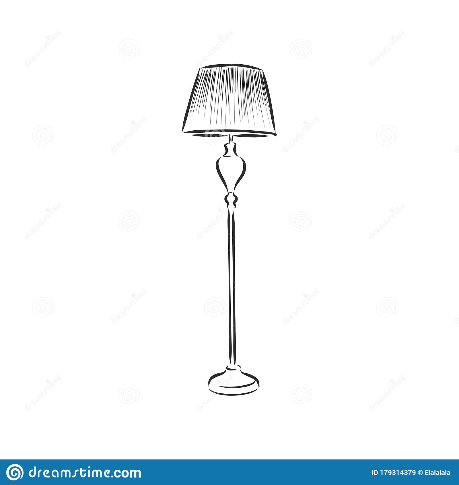 Detail Standing Lamp Vector Nomer 47
