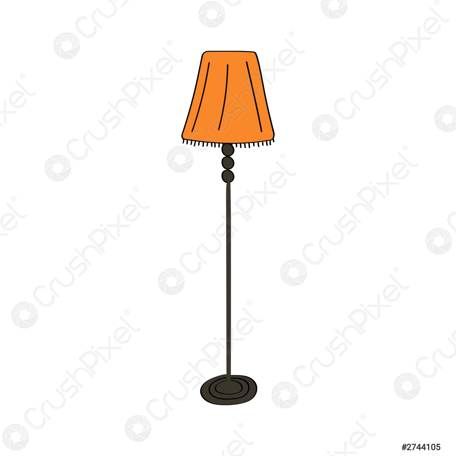 Detail Standing Lamp Vector Nomer 48