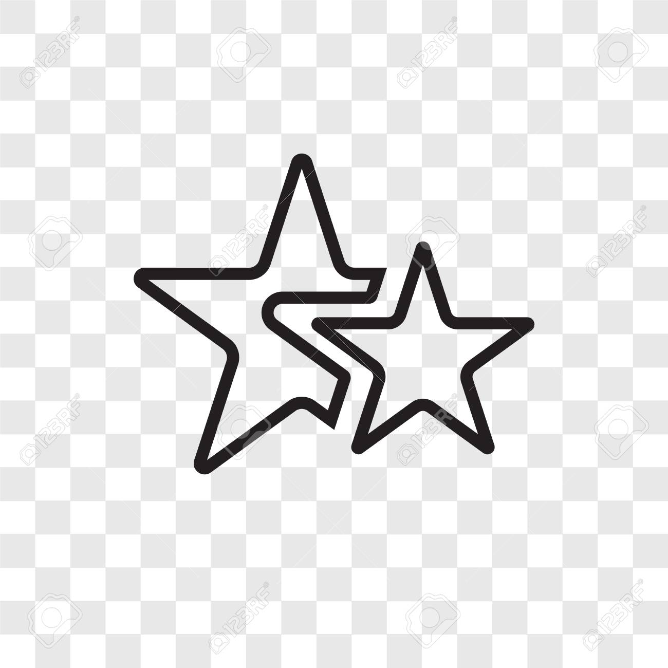 Detail Star Vector Transparent Background Nomer 28