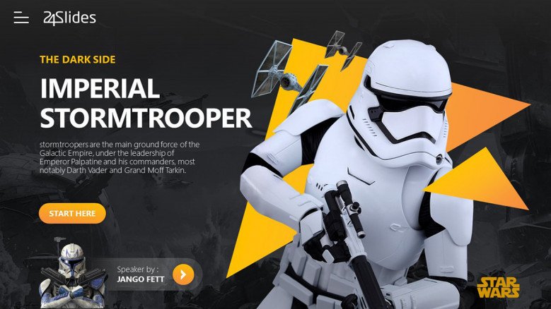 Detail Star Wars Powerpoint Template Free Nomer 10