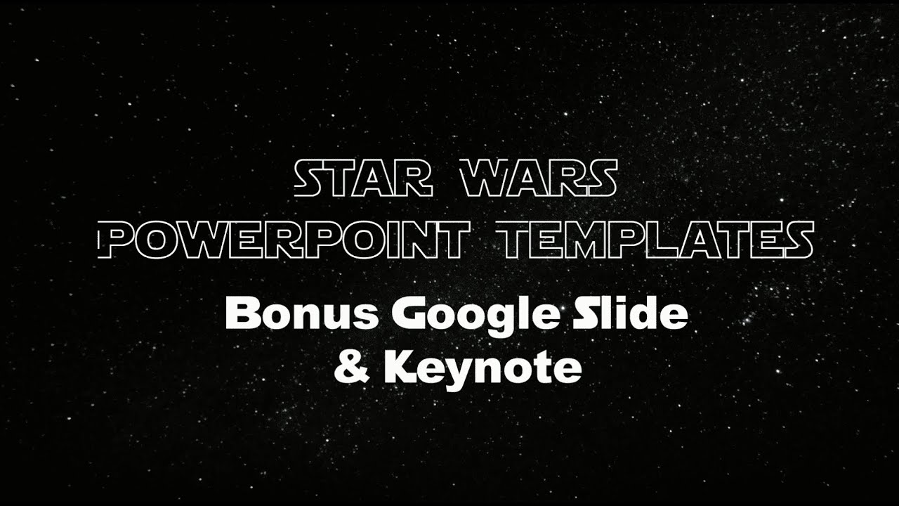 Detail Star Wars Powerpoint Template Free Nomer 25