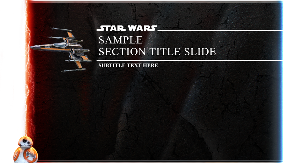 Detail Star Wars Powerpoint Template Free Nomer 34