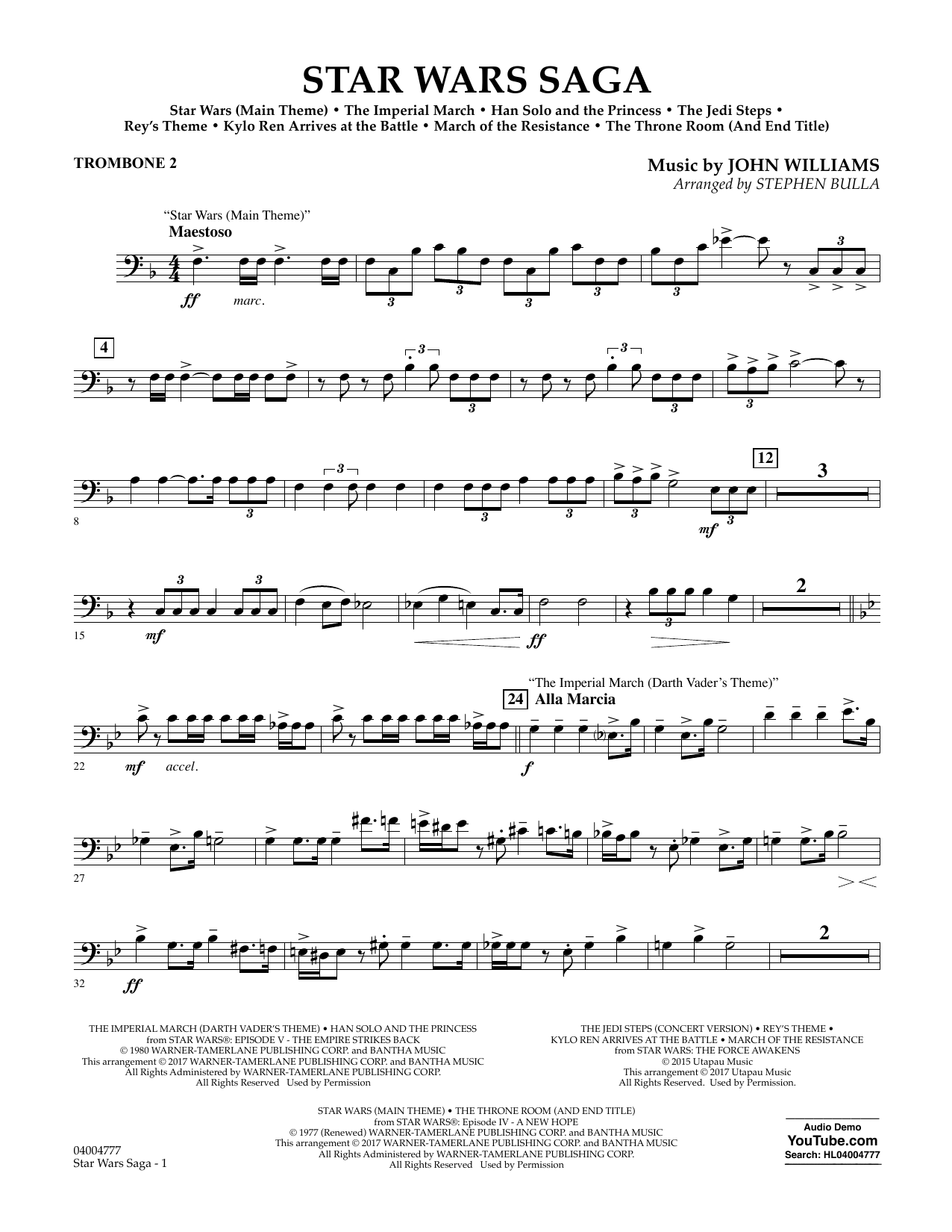 Star Wars Sheet Music For Trombone - KibrisPDR