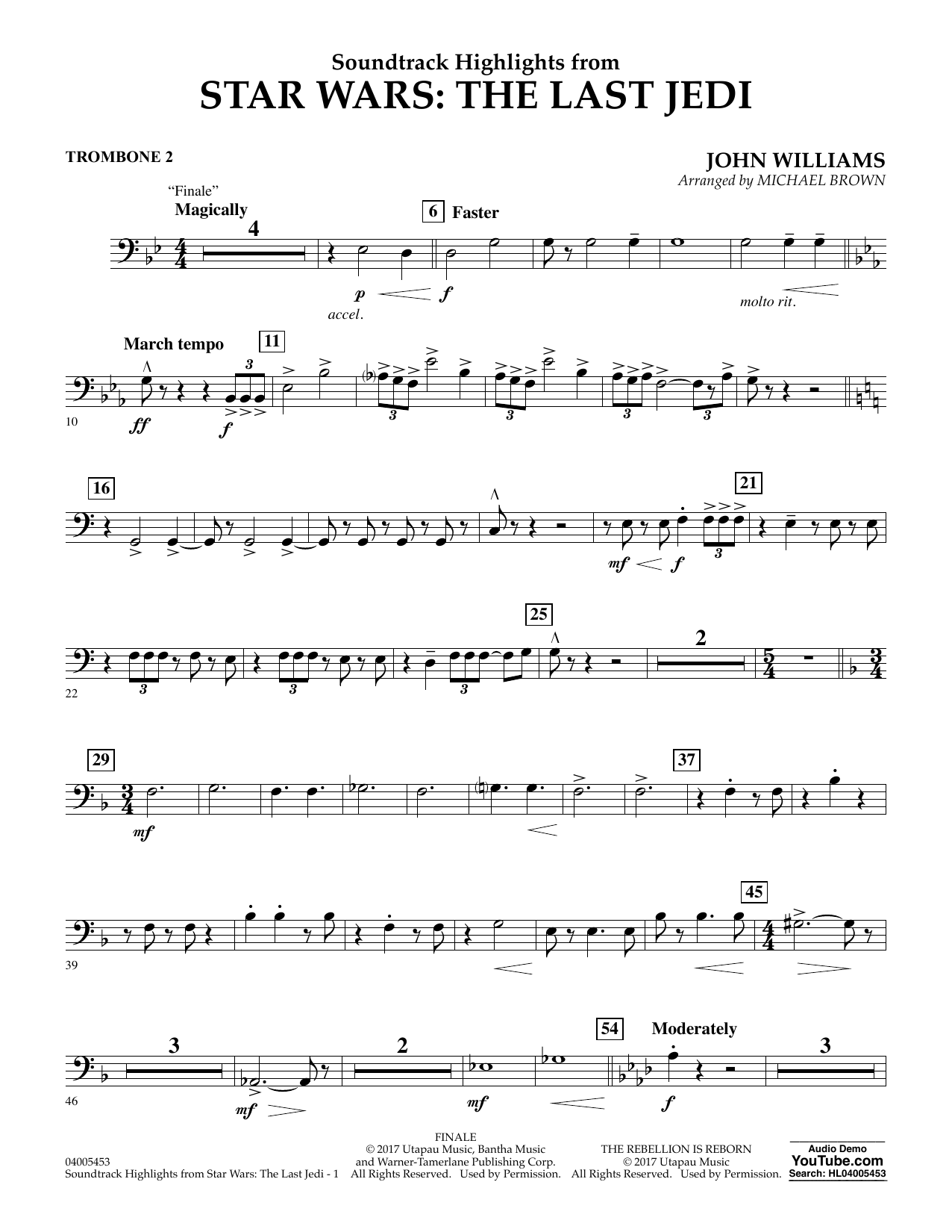 Detail Star Wars Sheet Music For Trombone Nomer 21