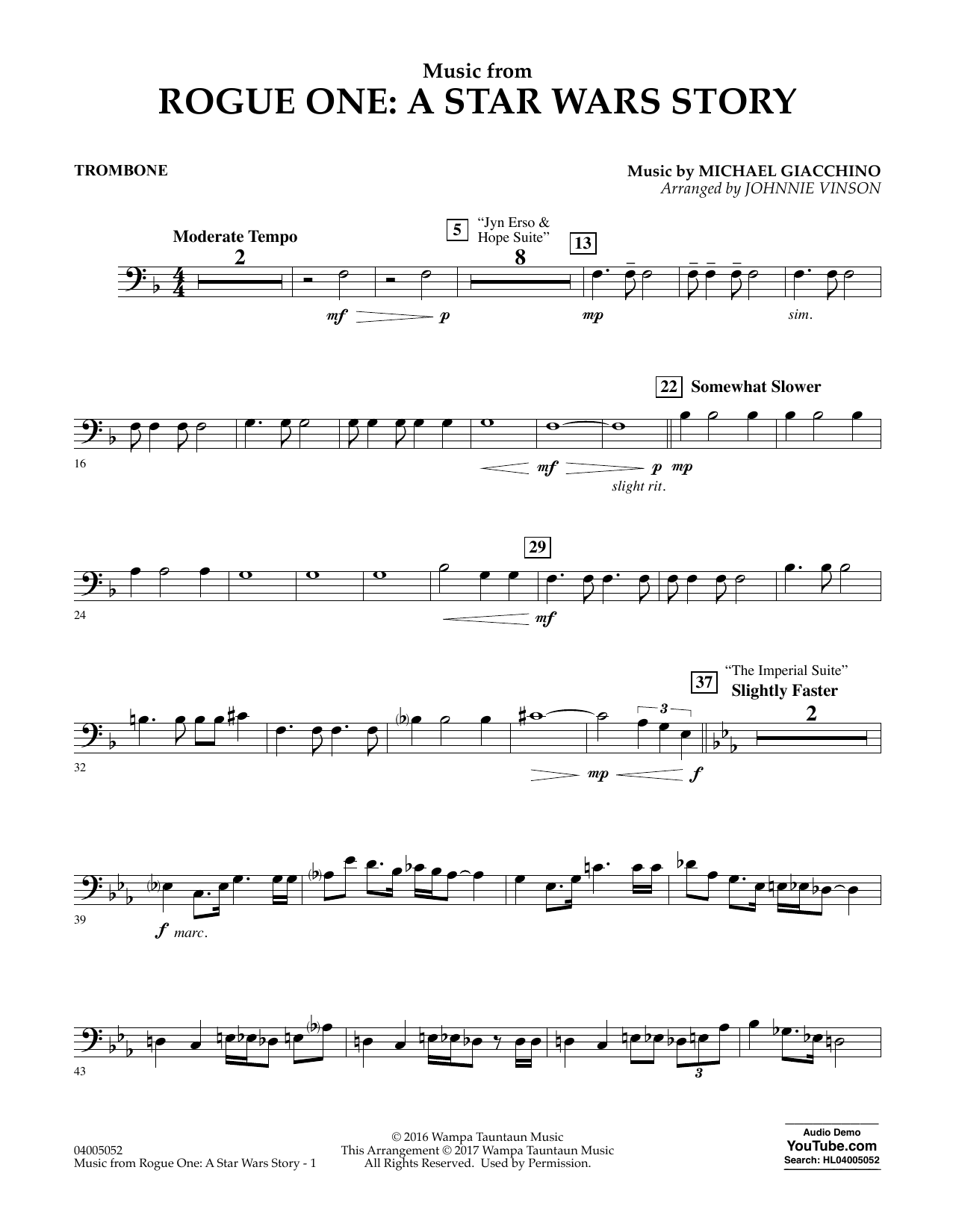 Detail Star Wars Sheet Music For Trombone Nomer 27