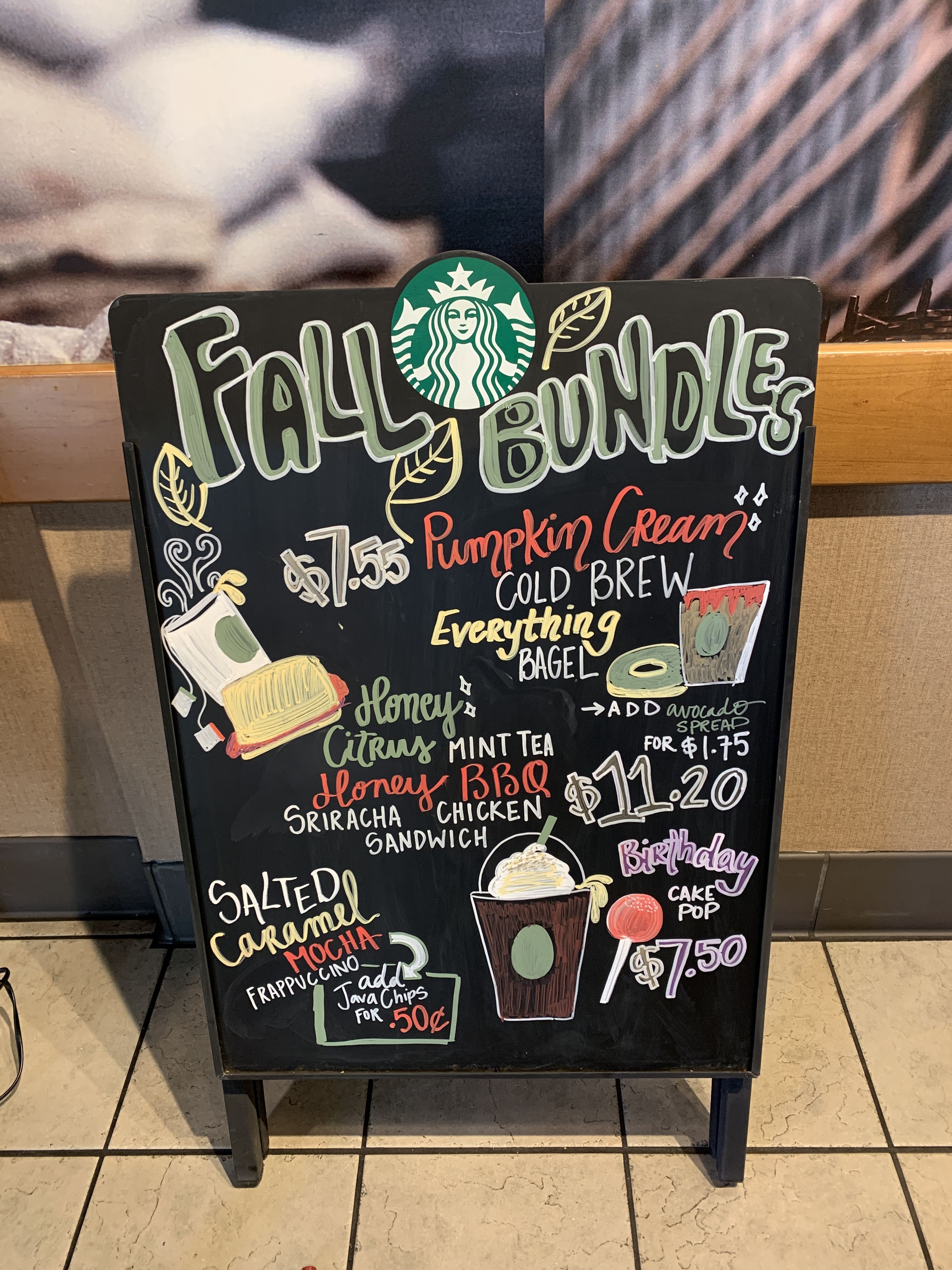 Starbucks Chalk Signs - KibrisPDR