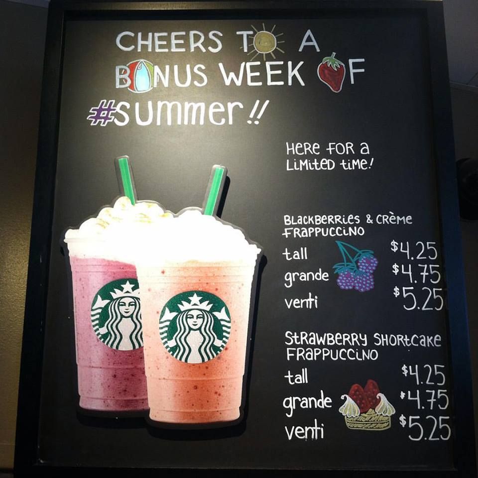 Detail Starbucks Chalk Signs Nomer 25