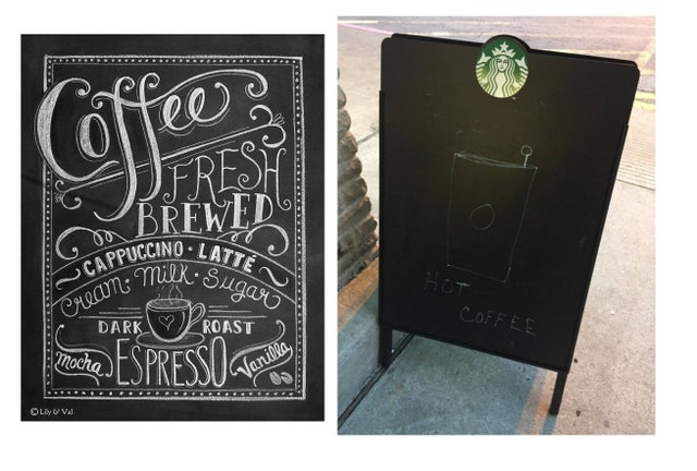 Detail Starbucks Chalk Signs Nomer 30