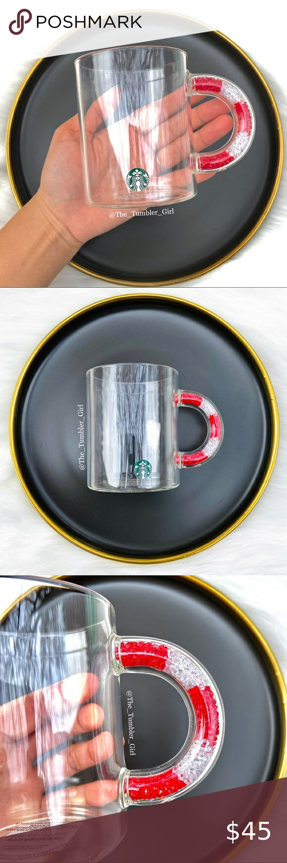 Detail Starbucks Clear Mug With Candy Cane Handle Nomer 39