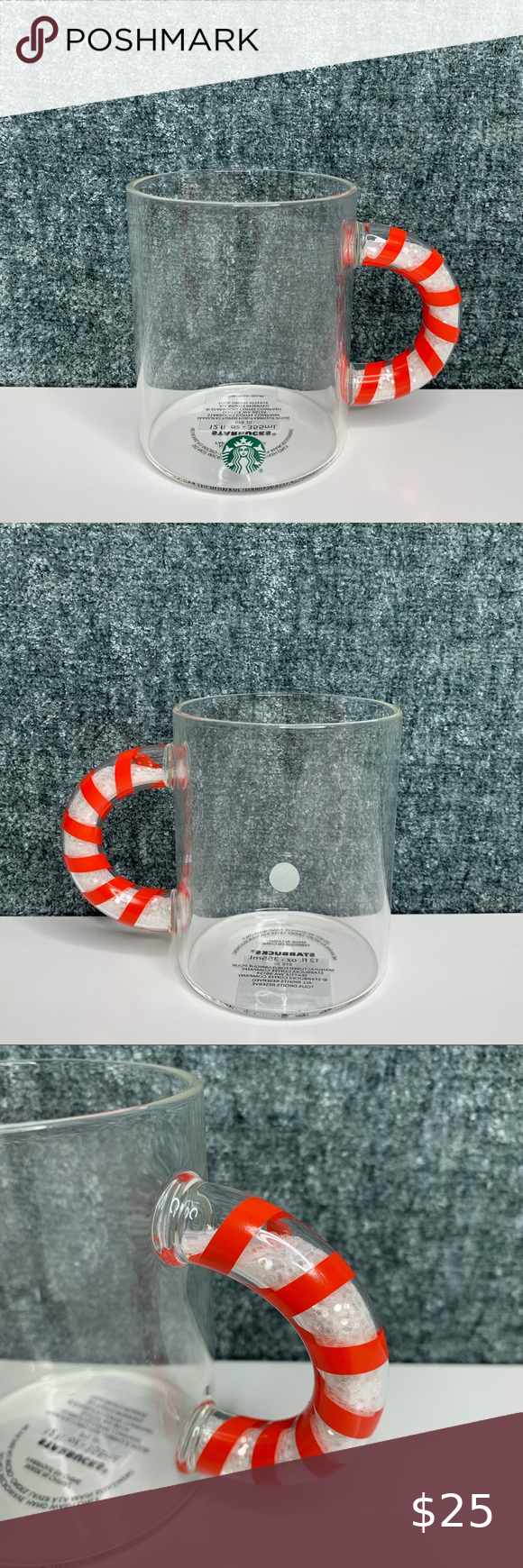 Detail Starbucks Clear Mug With Candy Cane Handle Nomer 42