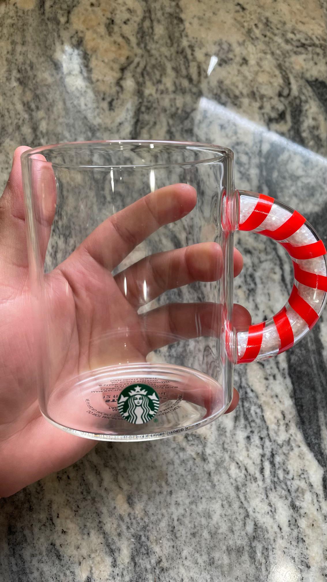 Detail Starbucks Clear Mug With Candy Cane Handle Nomer 7