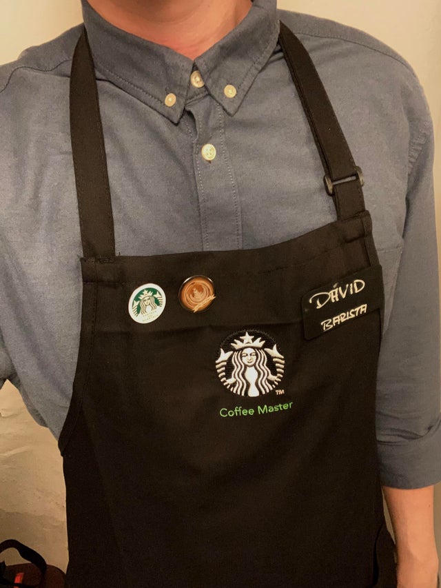 Detail Starbucks Coffee Academy Black Apron Nomer 5