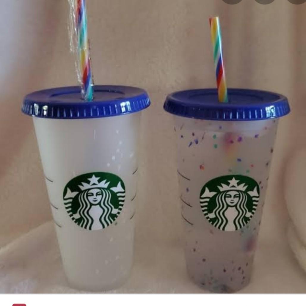 Detail Starbucks Rainbow Confetti Cup Nomer 10