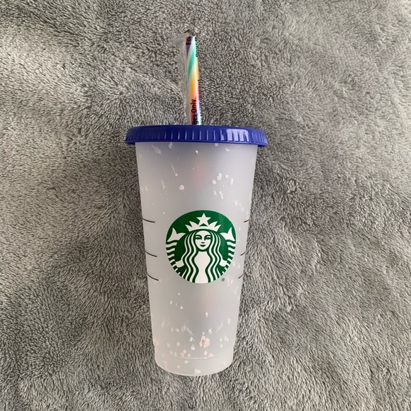 Detail Starbucks Rainbow Confetti Cup Nomer 40
