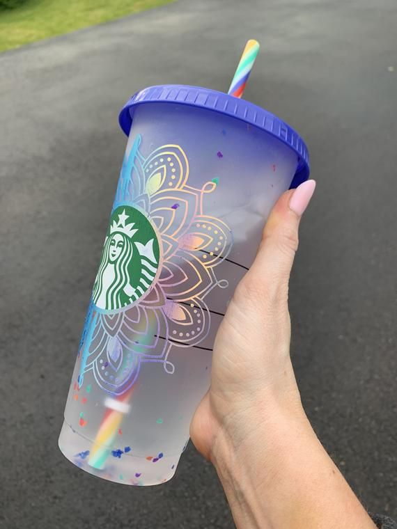 Detail Starbucks Rainbow Confetti Cup Nomer 50