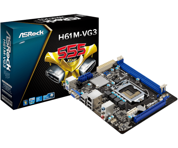 Asrock H61m Vg3 Cpusocket - KibrisPDR