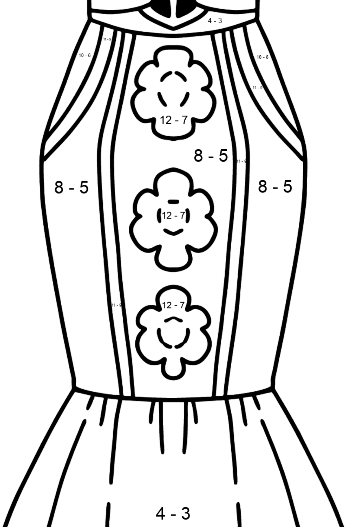 Detail Ausmalbilder Kleider Designs Koleksi Nomer 11