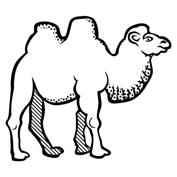 Detail Camel Drawing Nomer 19