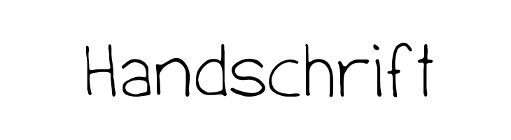 Handschrift Schriftarten - KibrisPDR