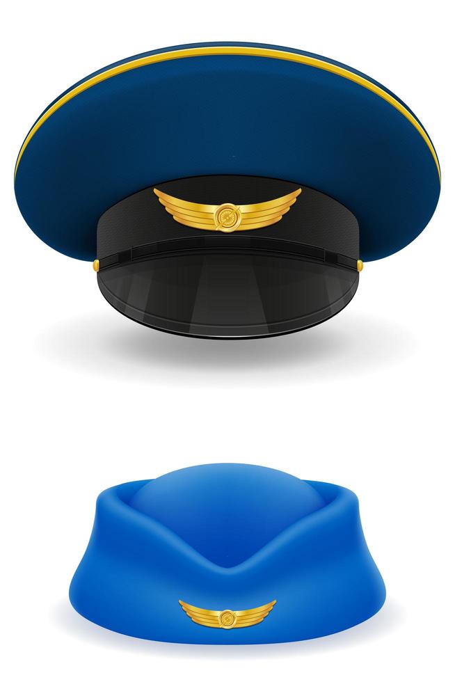 Detail Pilot Hat Vector Nomer 12