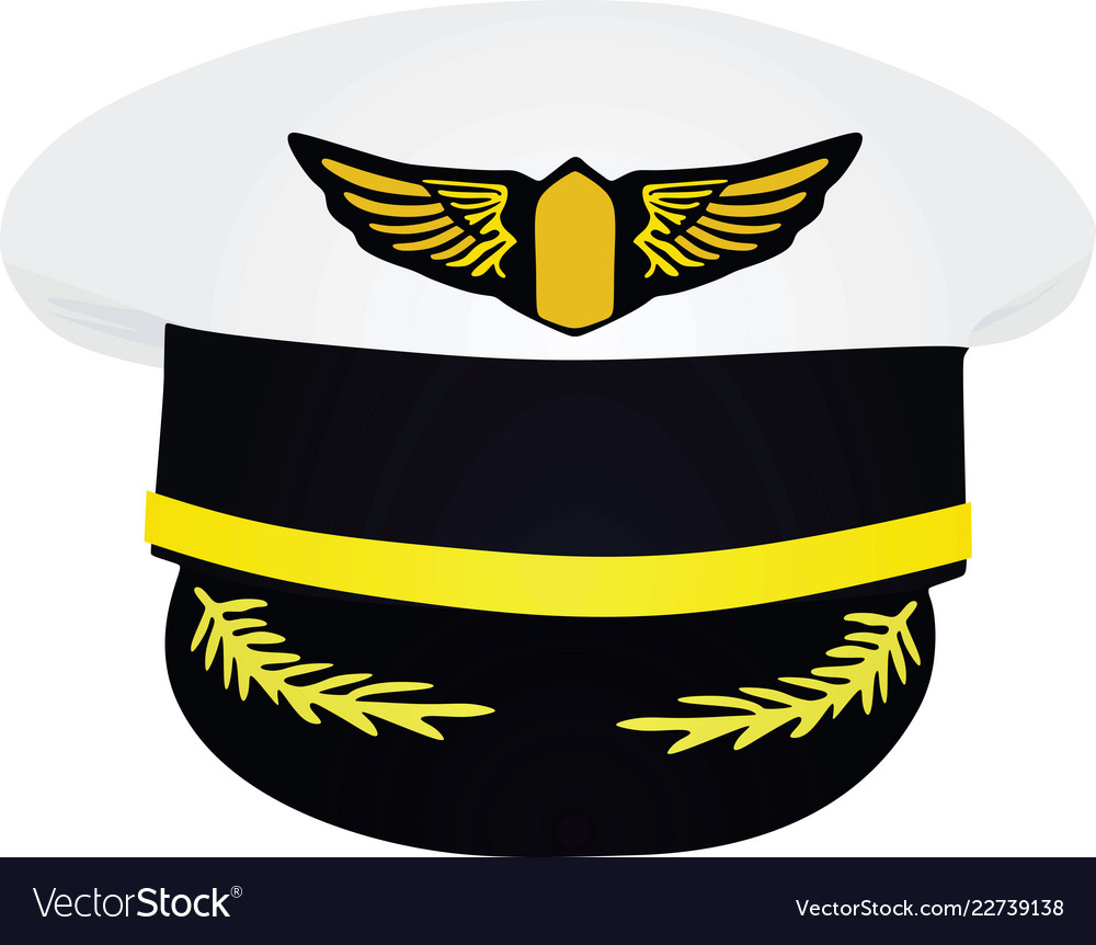Detail Pilot Hat Vector Nomer 13