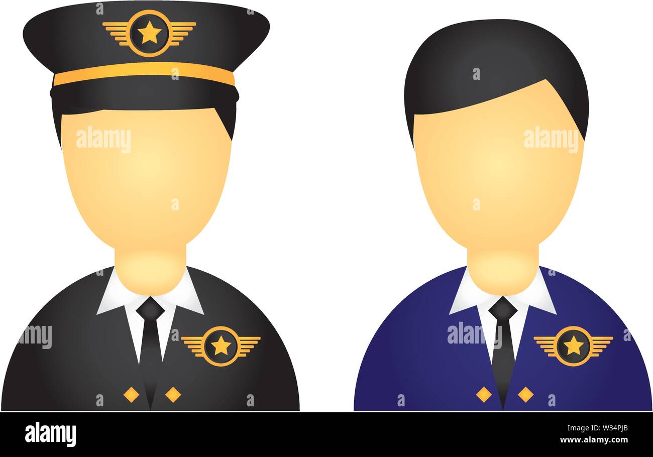 Detail Pilot Hat Vector Nomer 14
