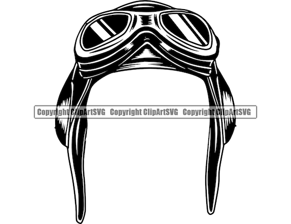 Detail Pilot Hat Vector Nomer 17